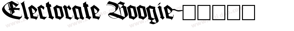 Electorate Boogie字体转换